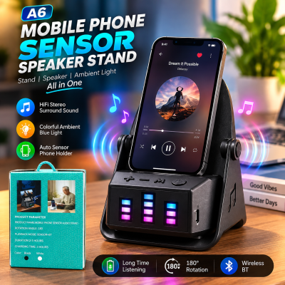 A6 Mobile Phone Sensor Speaker Stand